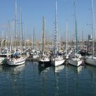 Segelschiffe im Hafen von Barcelona
