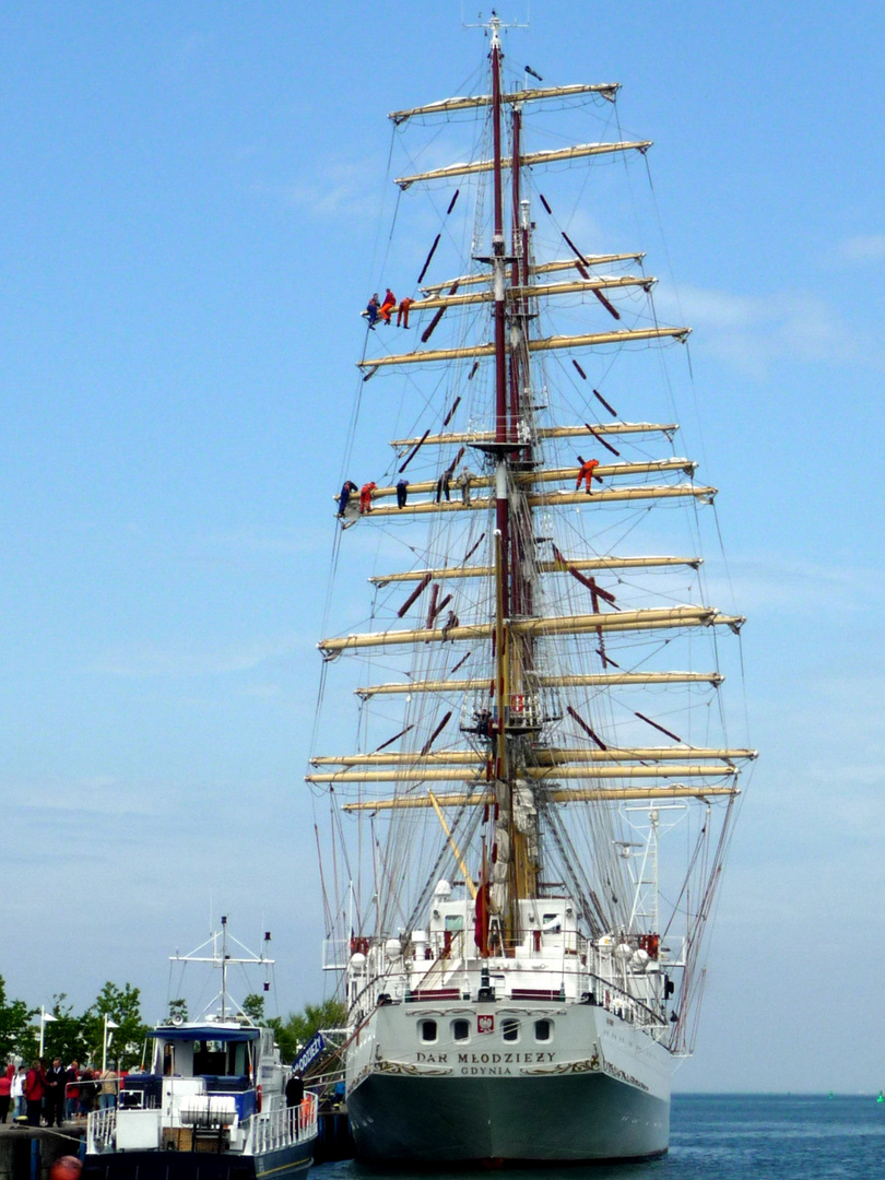 Segelschiffe im Hafen von Warnemünde / Teil 1