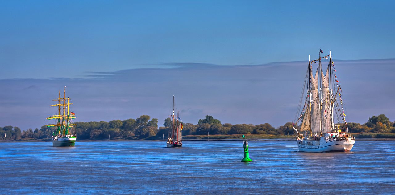 Segelschiffe von der Bootsparade am 30.09.2022