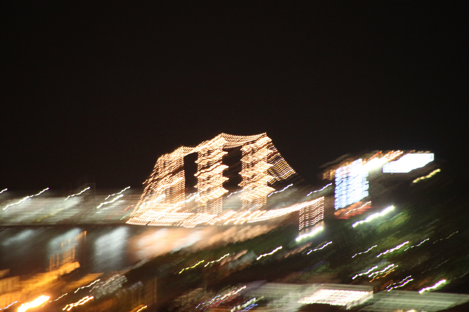 Segelschulschiff bei Nacht - eine kreative Lösung