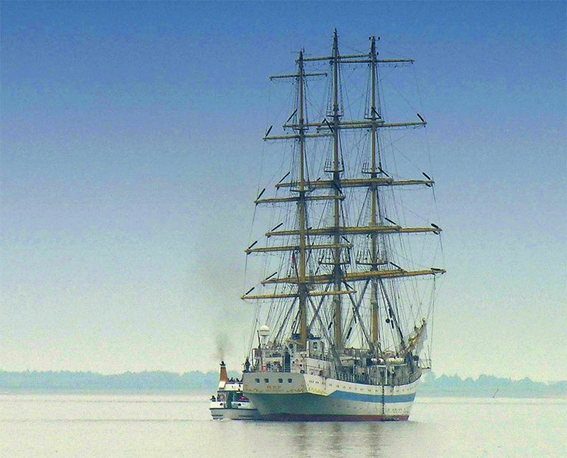 Segelschulschiff MIR vor List