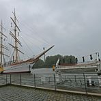 Segelschulschiff "Schulschiff Deutschland" -Hochwasser-