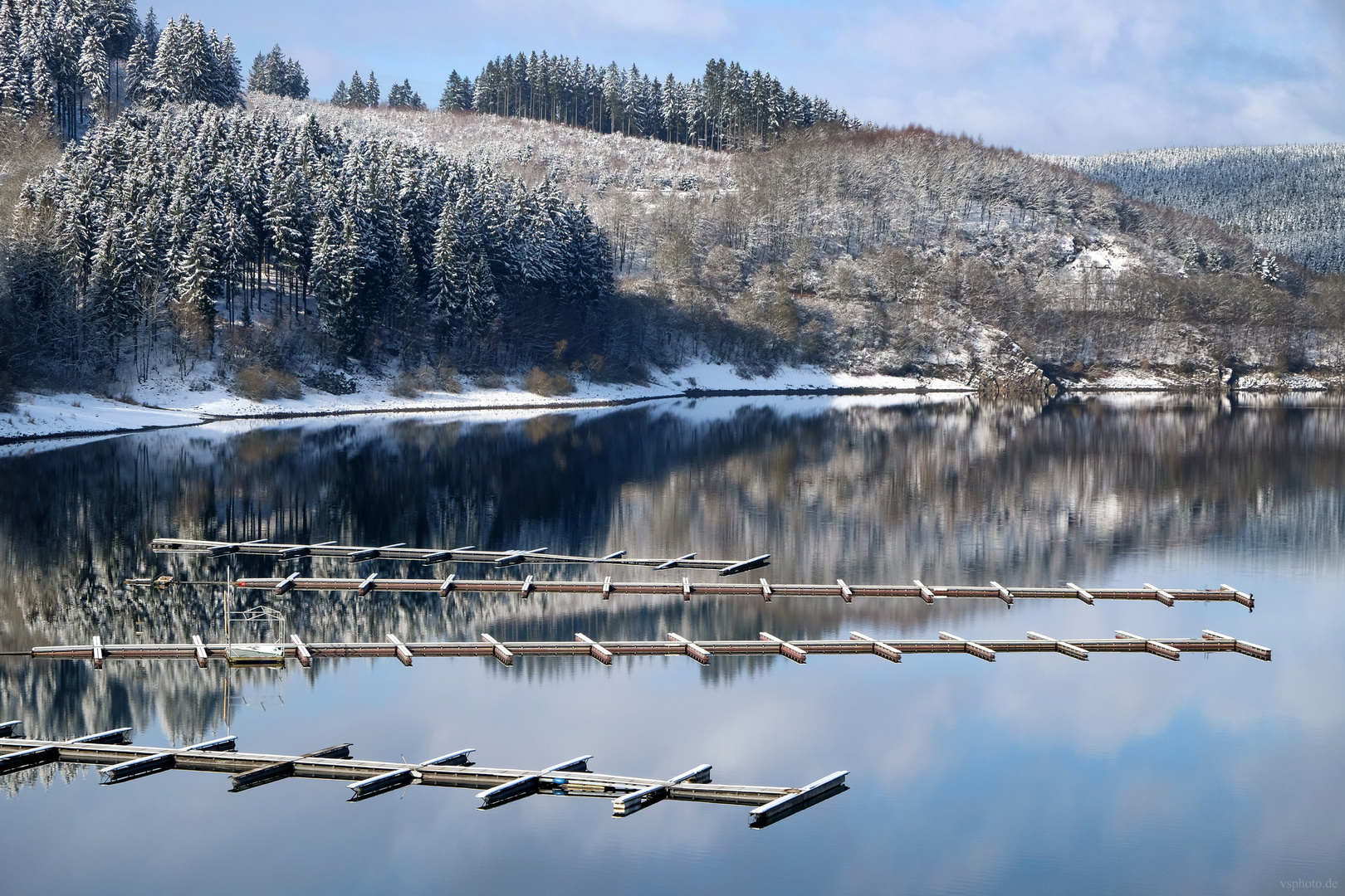 Segelstege im Winter