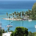 Segeltörn Karibik: Blick auf die Bucht von Marigot Bay, Location für viele Karibikfilme.