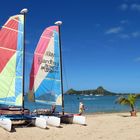 Segeltörn Karibik: Der Strand von Rodney Bay, St.Lucia