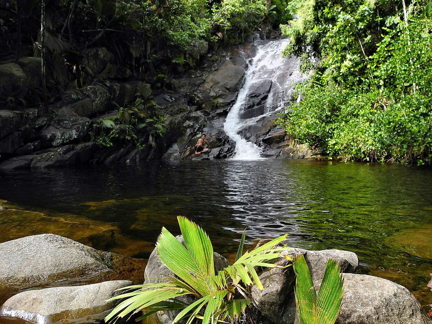 Segeltörn Seychellen: Die Sauzier-Wasserfälle an der Westküste von Mahe