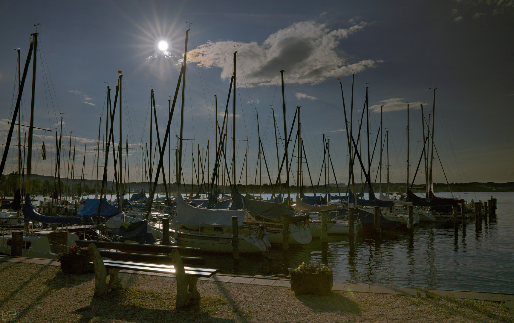 Segelyachten am Chiemsee ..