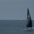 Segelyachten in der Scheldemündung vor Domburg, Provinz Zeeland (NL)