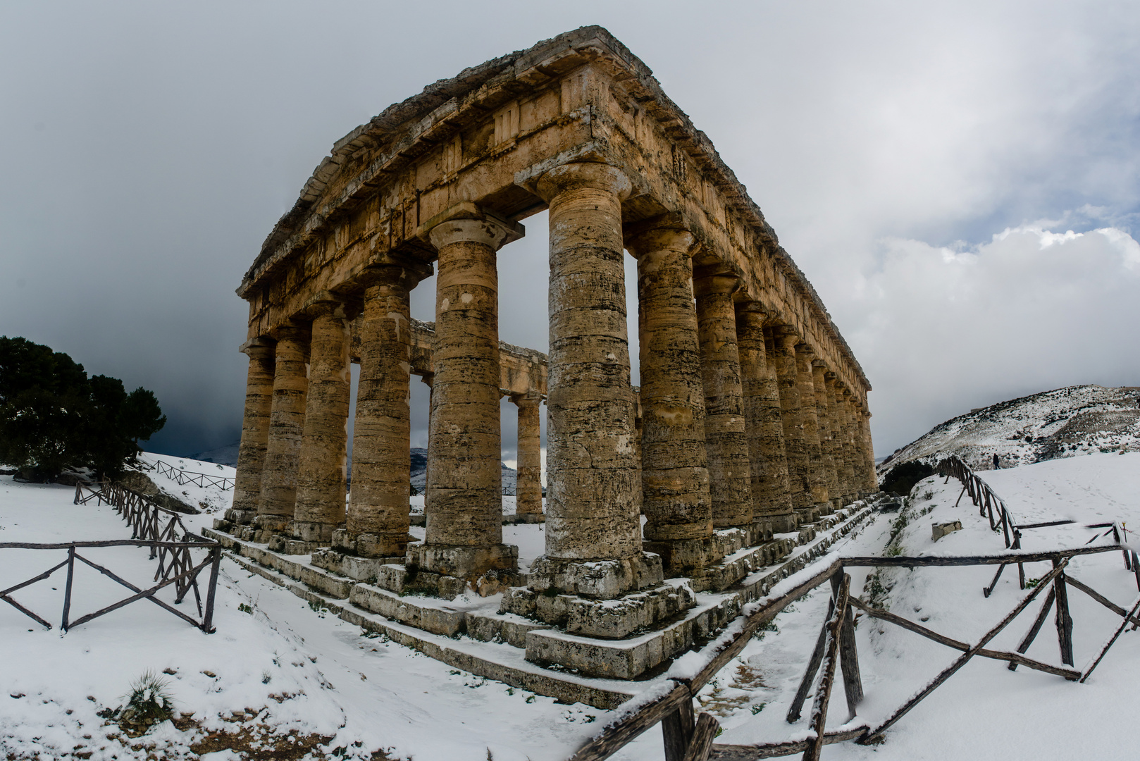 Segesta im Schnee