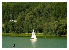 Segler am Happurger Stausee