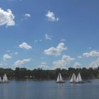 Segler auf dem Ammersee (Bayern)