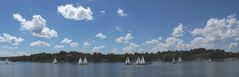 Segler auf dem Ammersee (Bayern)