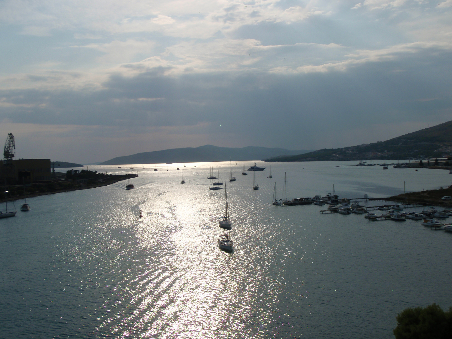 Segler auf dem Weg nach Trogir