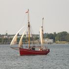 Segler auf Kieler Förde