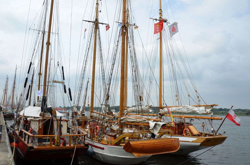 Segler während der Hanse Sail 2013 in Rostock