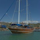 Segleschiff in Kekova