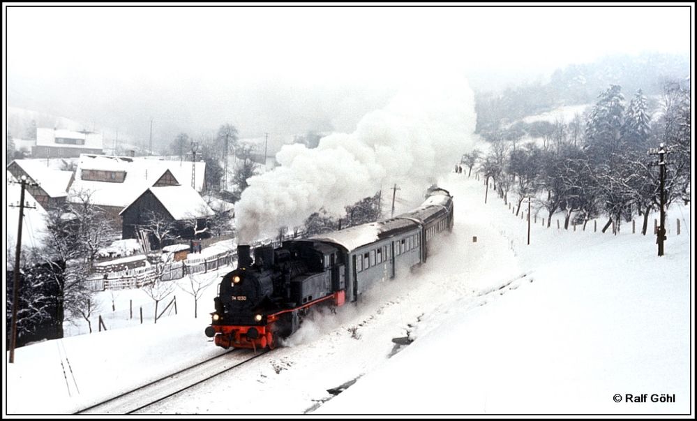 Sehnsucht nach Eisenbahn im Winter