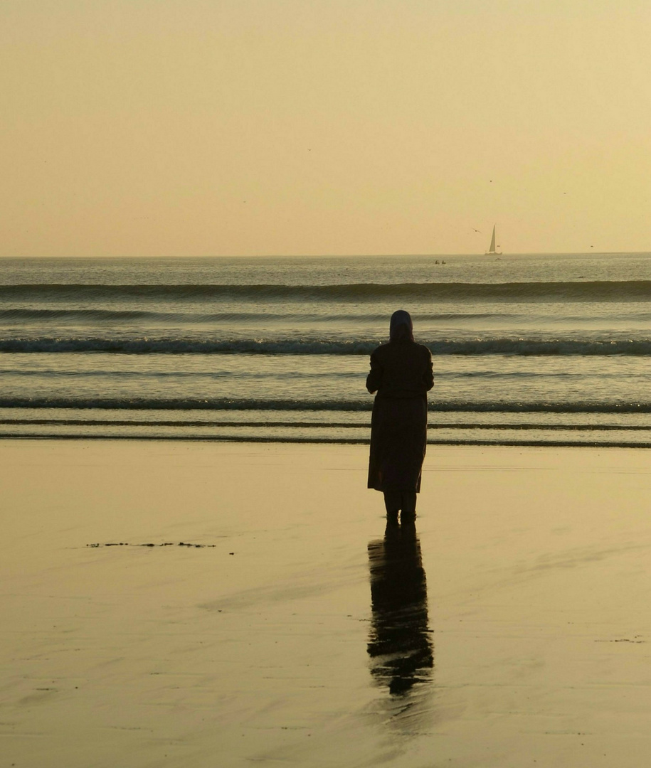 Sehnsucht,am Strand von Essaouira