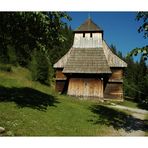 sehr alte Holzkirche, Slowakei