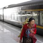 sehr früh morgens an der Lhasa Bahn