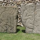 Sehr gut erhaltene Skulpturen in " Monte Alban" Oaxaca