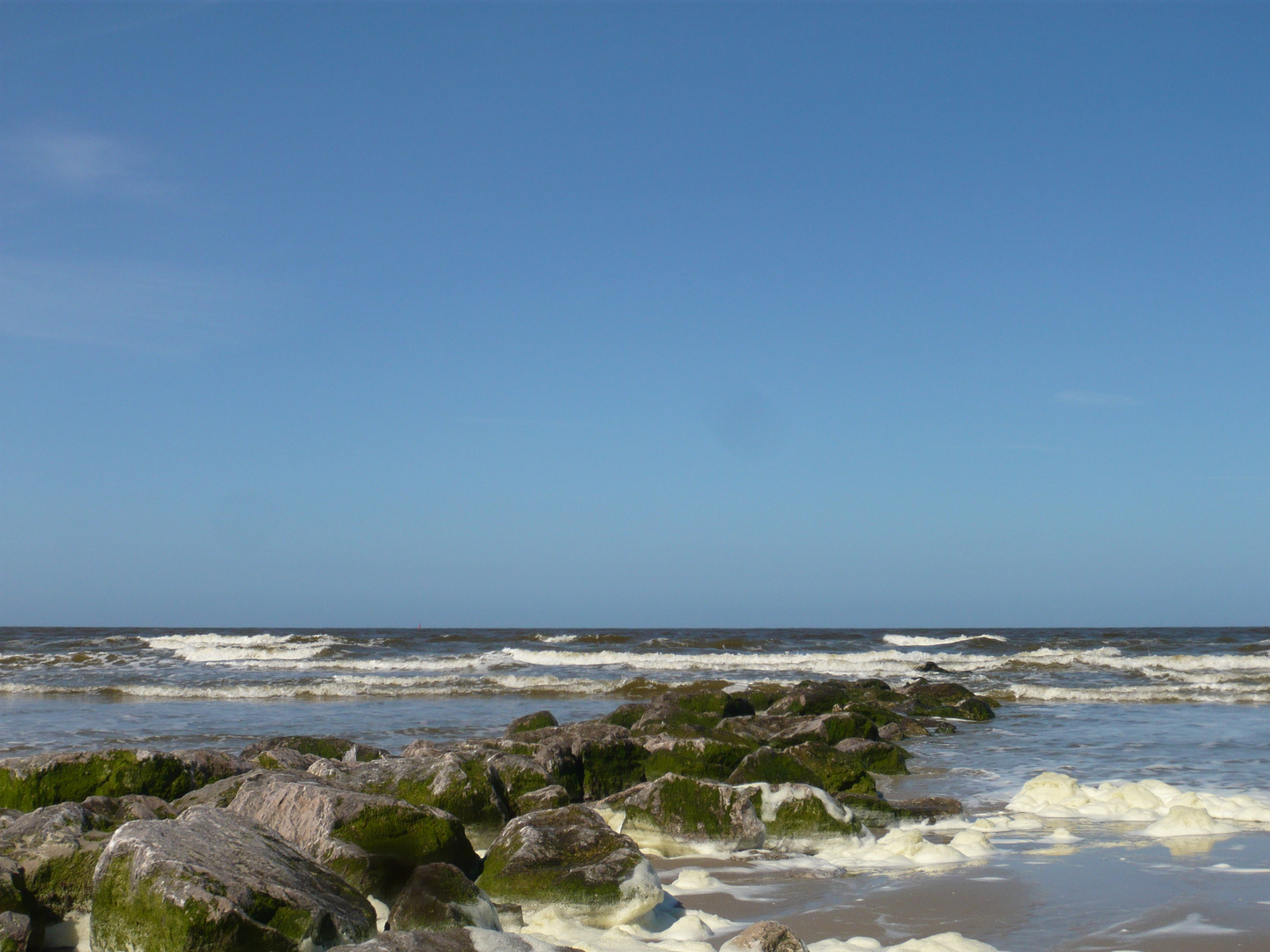 Sehr schöner Strand an die Schönheit der Normandie  Frankreich 