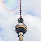 Seifenblasen am Fernsehturm