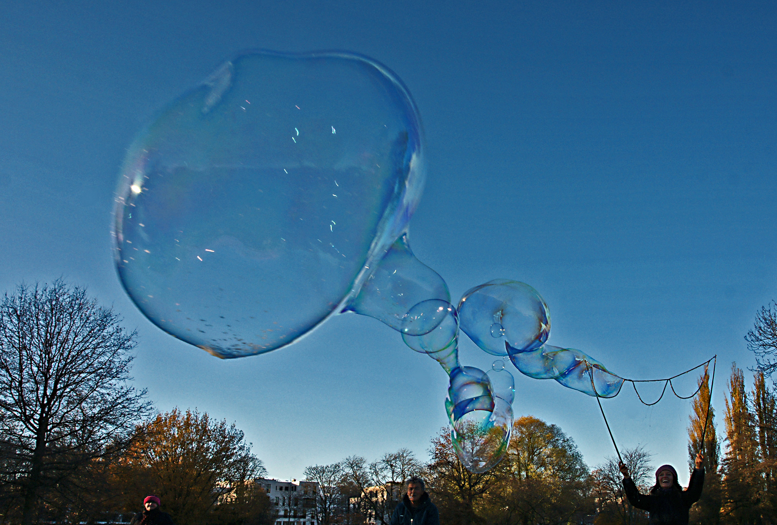 Seifenblasen an der Alster