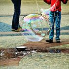 Seifenblasen auf'n Bremer Marktplatz