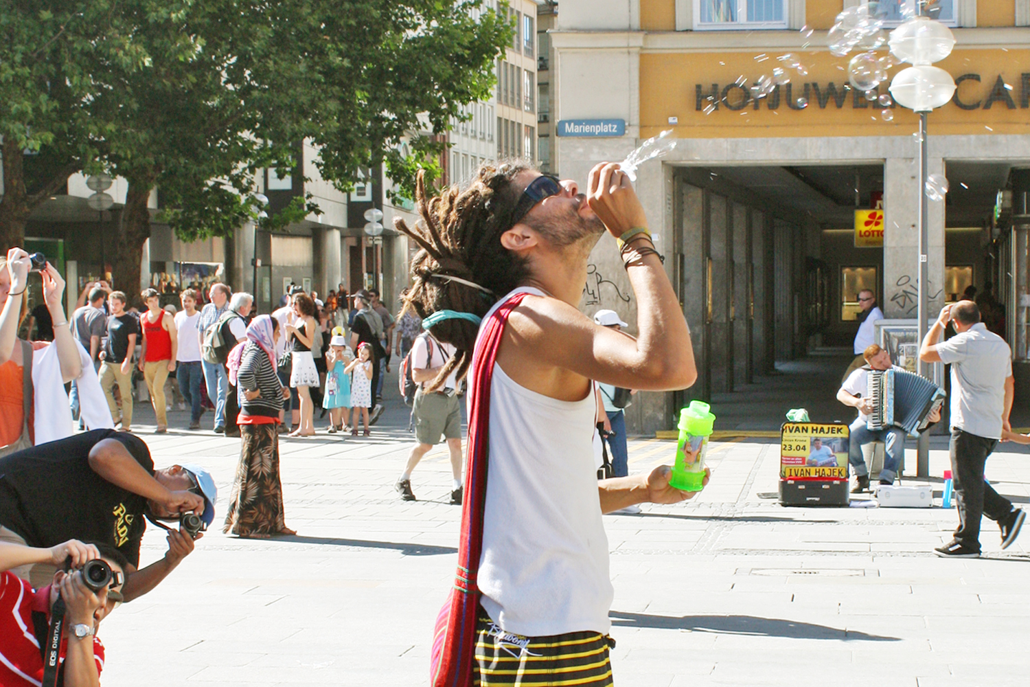 Seifenblasen Flashmob