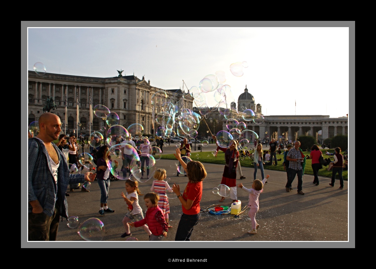 Seifenblasen in Wien