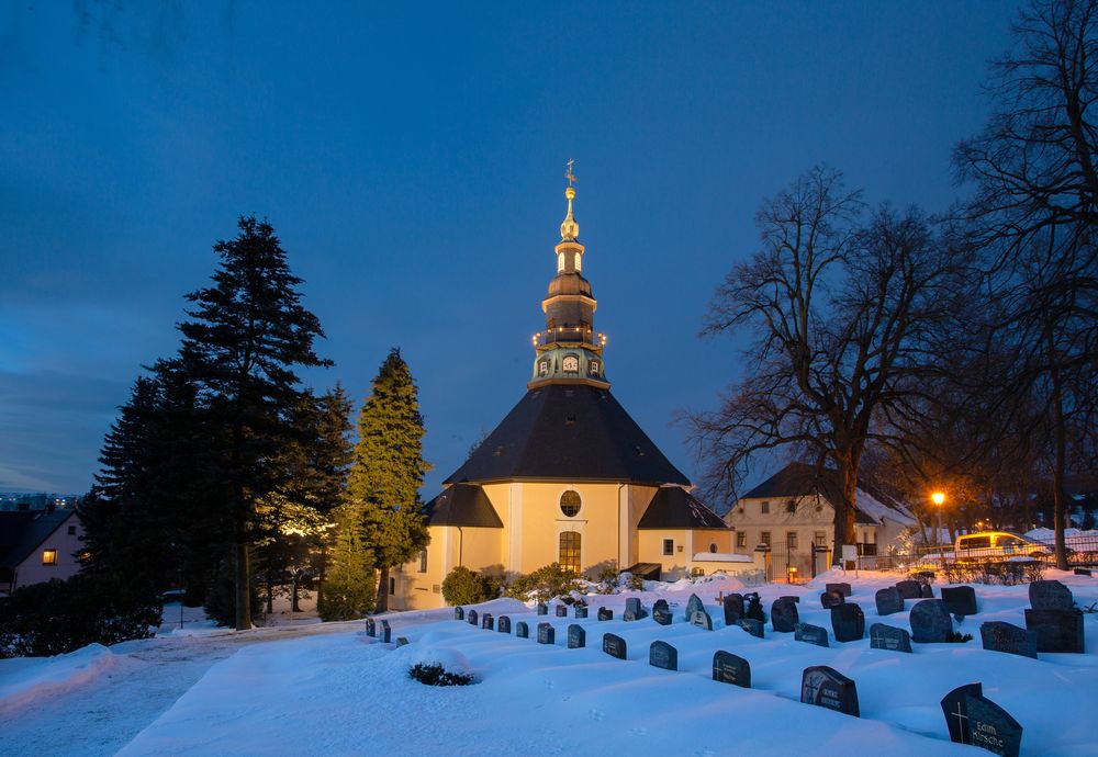 Seiffener Kirche Foto & Bild nacht, architektur, kultur Bilder auf