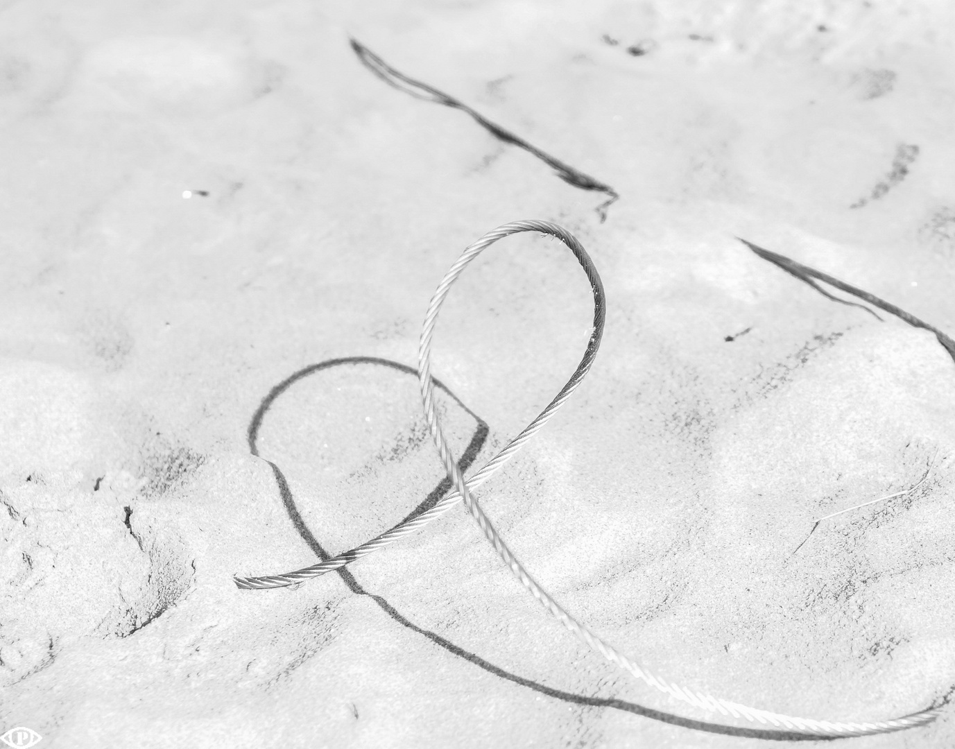 Seil im Sand