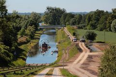 Seilbahn am Oberländer Kanal bei Elblag