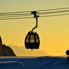 Seilbahn im Abendlicht