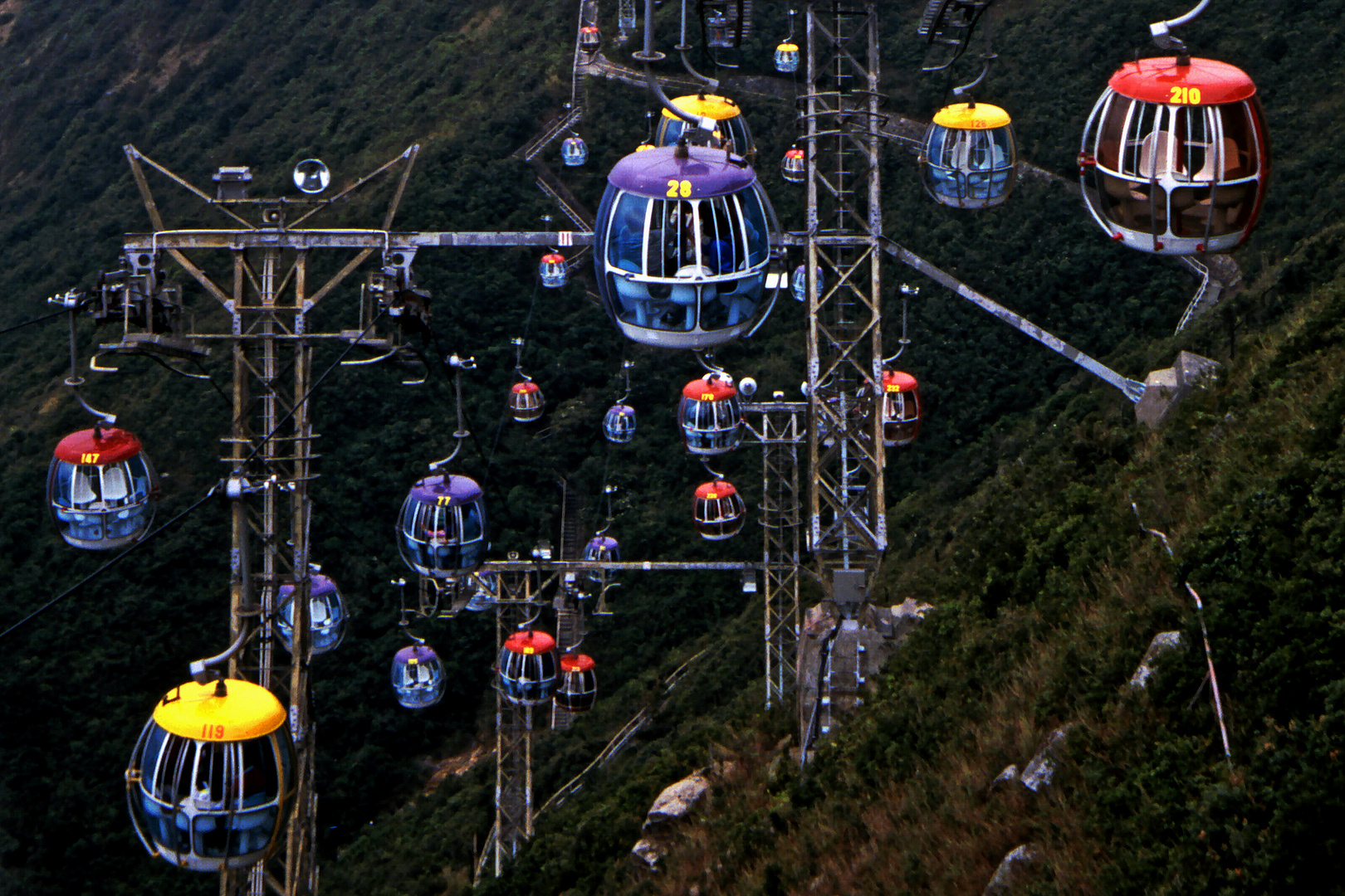 Seilbahn im Ocean Park / Hongkong