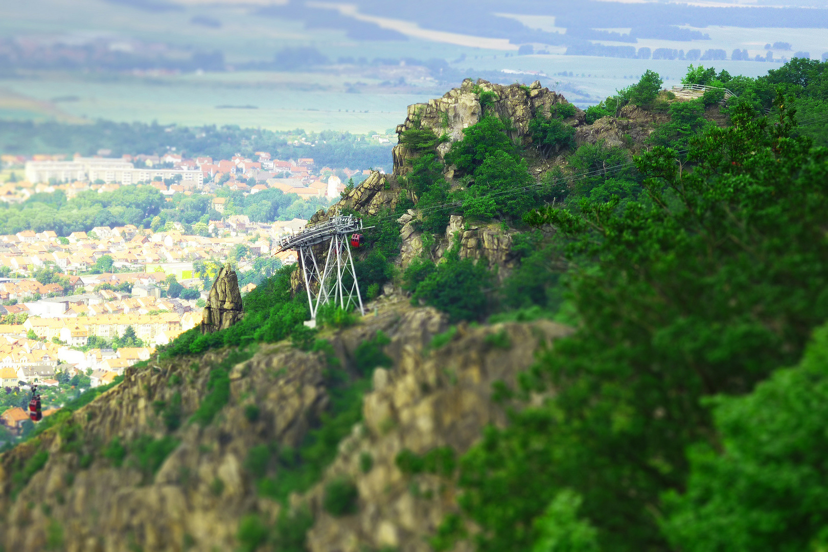 Seilbahn in Miniaturlook