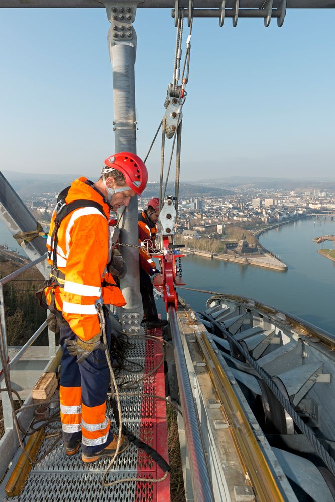 Seilbahn-Revision in Koblenz