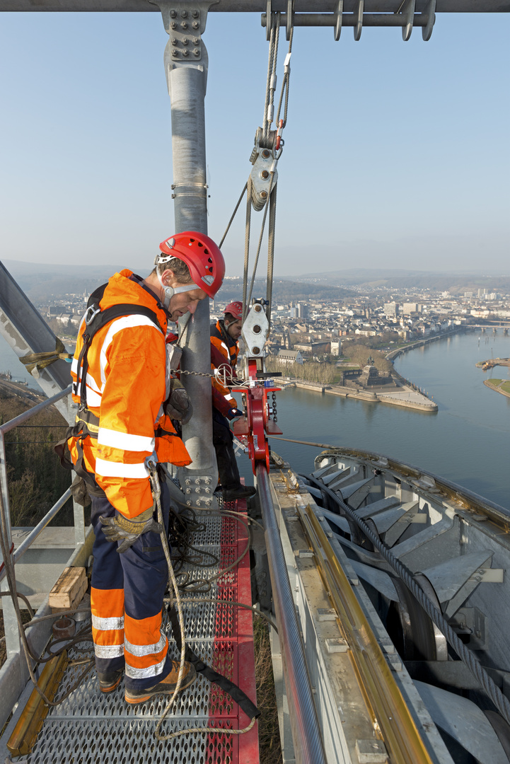 Seilbahn-Revision in Koblenz