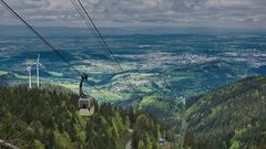 Seilbahn Schauinsland mit Windmühlen