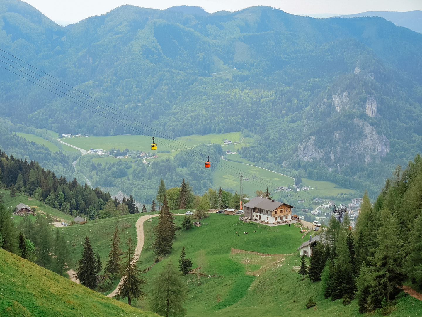 Seilbahn über St. Gilgen Salzkammergut 2015