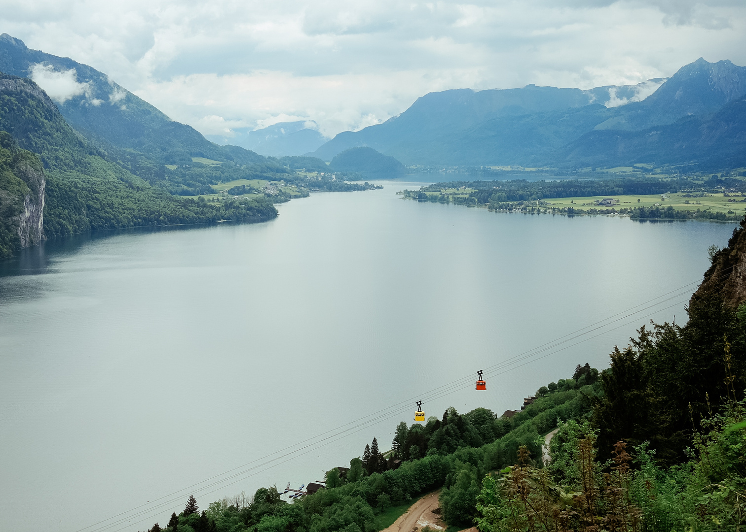 Seilbahn vor Wolfgangsee Salzkammergut 2015