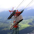 Seilbahnmast der Karwendel Bergbahn