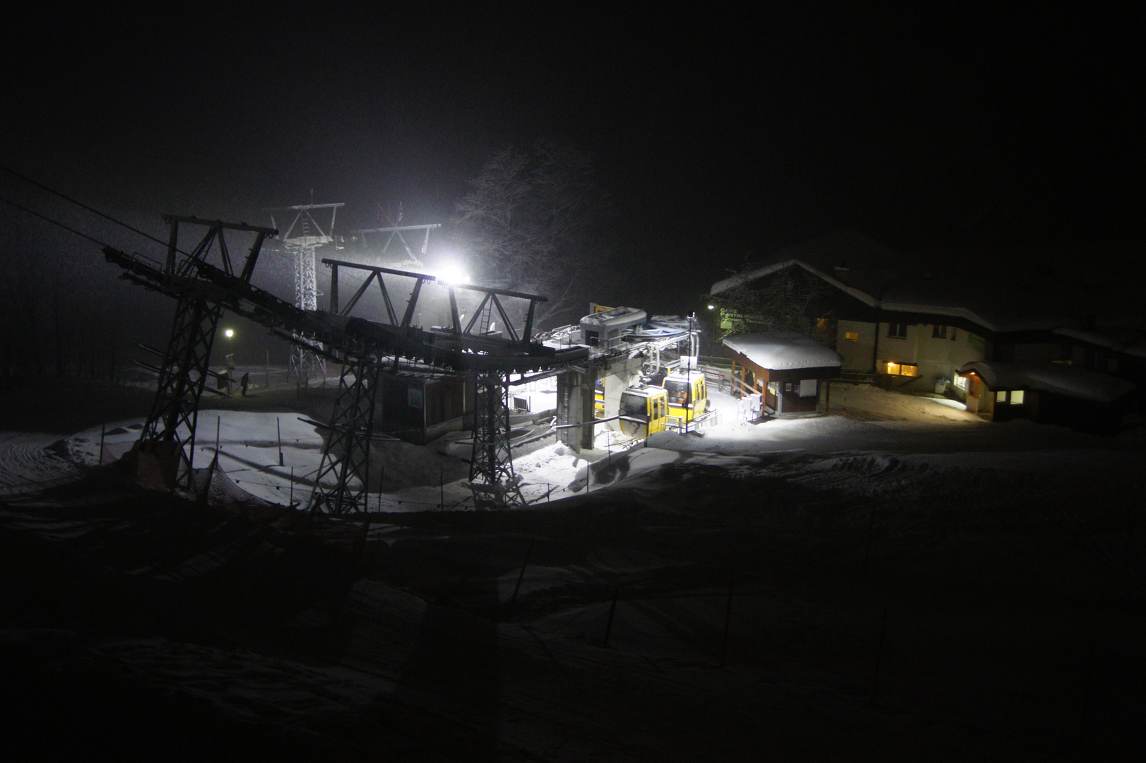 Seilbahnstation in Braunwald, Schweiz