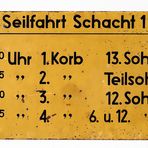 Seilfahrt Schacht 1