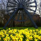 Seilscheibe in Bottrop als Erinnerung an den Bergbau