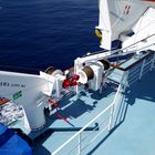 Seilwinde an Bord der Fähre von Corsica Ferries