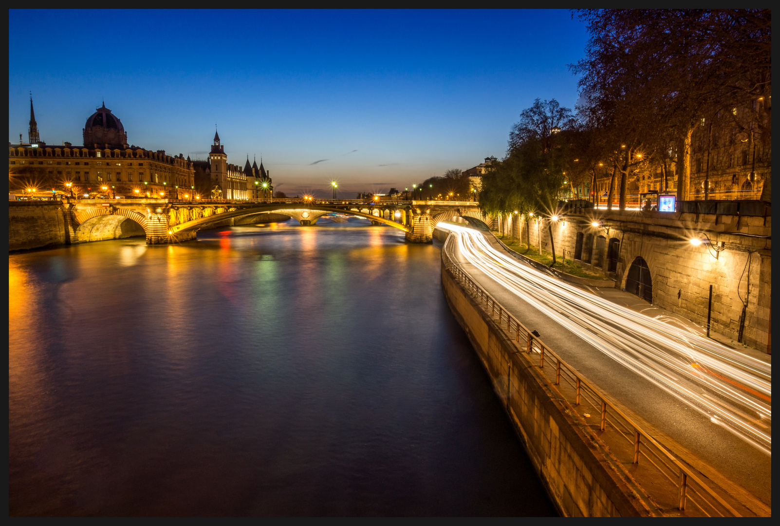 Seine am Abend