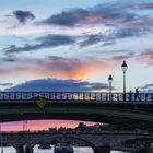 Seine-Brücke am Abend, Paris