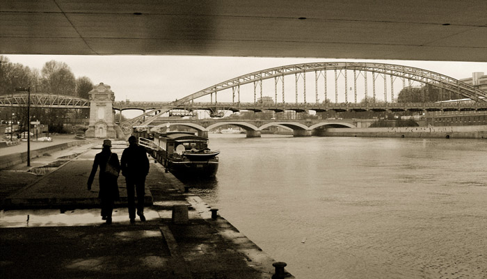 Seine im Januar